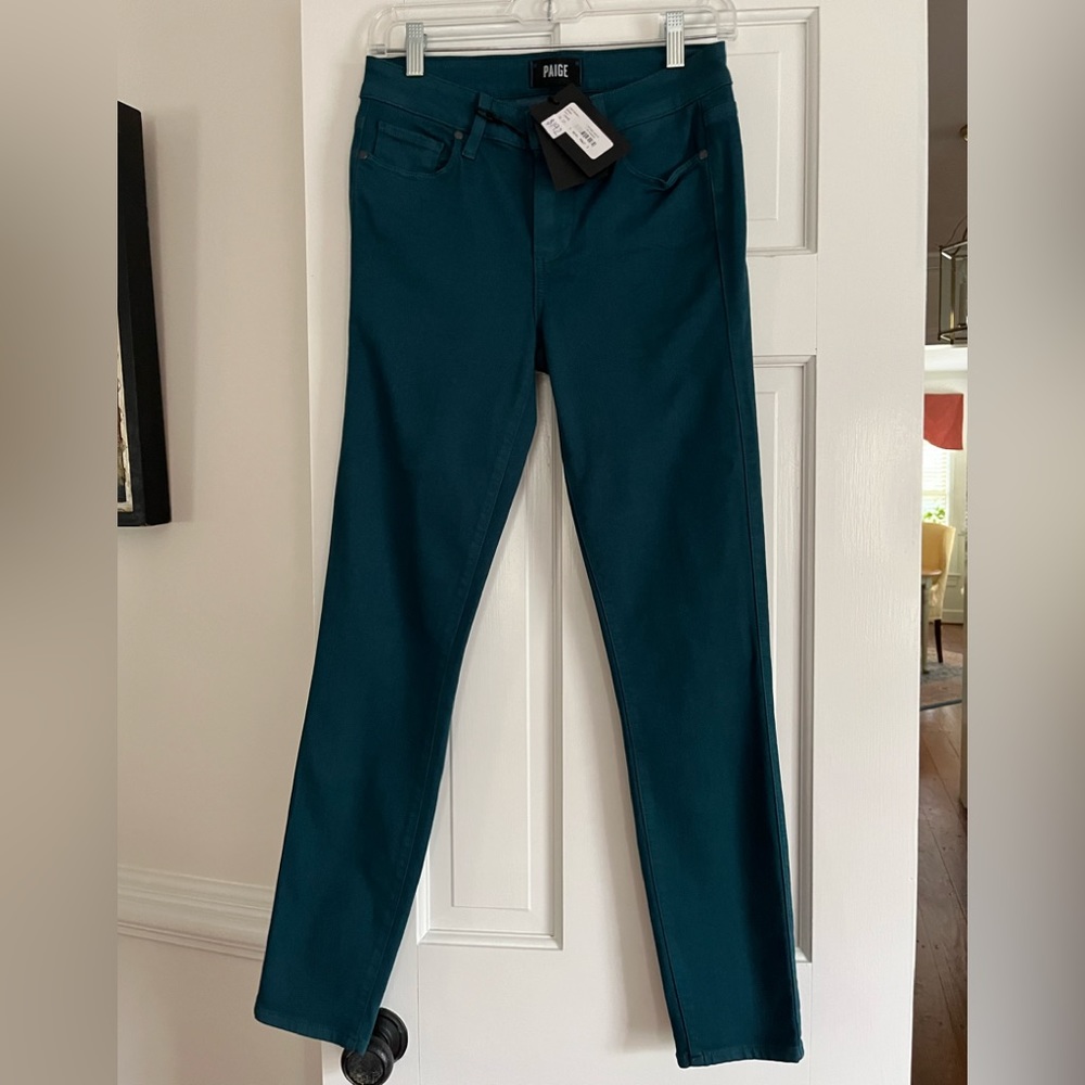 Paige forest green Verdugo ankle mid-rise ultra skinny jeans -NWT. ❤️